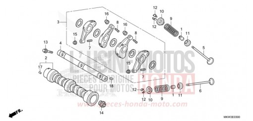 ARBRE A CAMES/SOUPAPE NC750XDM de 2021